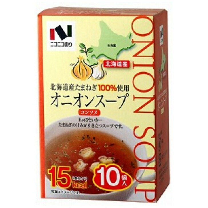 市場 ニコニコのり 数量限定商品 10袋 １２個 オニオンスープ ご注文後に在庫が無くキャンセルとなる場合があります １ケース