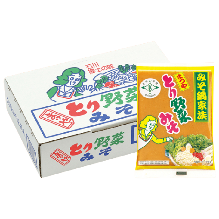 【Ｚ】まつや とり野菜みそ 200g ６０袋（12袋×5箱） 宅配120サイズ【鍋の素】