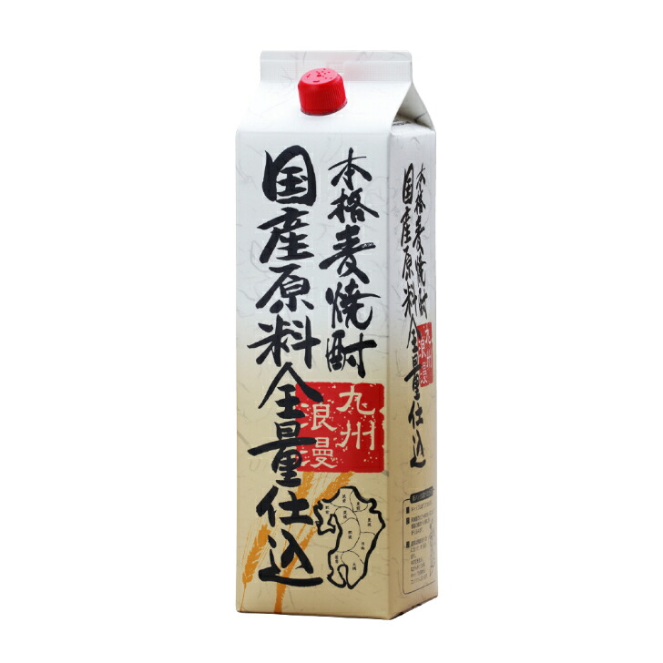 紅乙女 九州浪漫 25度 1.8L ６本（１ケース） ＪＰ宅配100サイズ