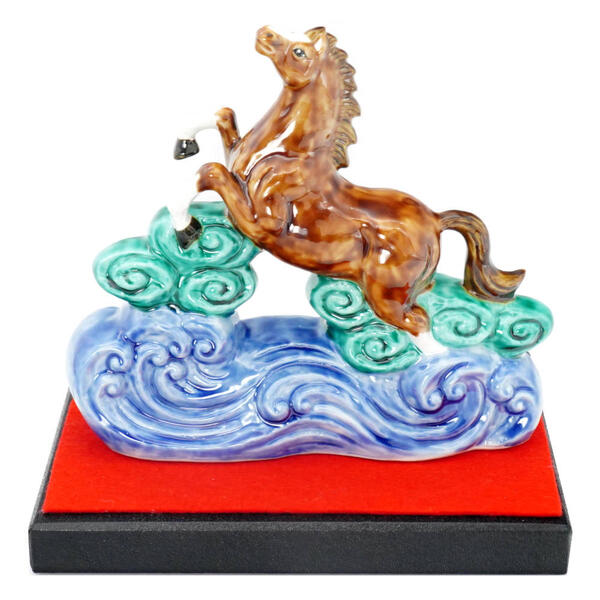 楽天市場】九谷焼 干支置物 長峰4.5号雲乗り午 盛【5】[取り寄せ商品