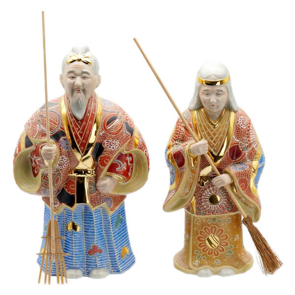 楽天市場】高砂 置物 【高砂人形/日本製】【縁起物/陶器/記念品