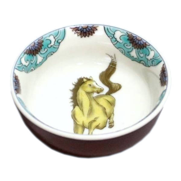 楽天市場】九谷焼 北山堂オリジナル干支盃 午 黄【桐箱入】 : 九谷陶芸