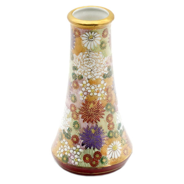 楽天市場】九谷焼 ミニ一輪生 本金花詰 [花器 花瓶 一輪挿し] : 九谷