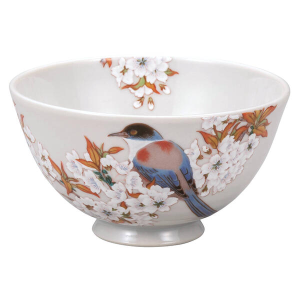 楽天市場】九谷焼 ご飯茶碗 福良雀 縦2羽 飯碗 中村陶志人作 : 九谷焼