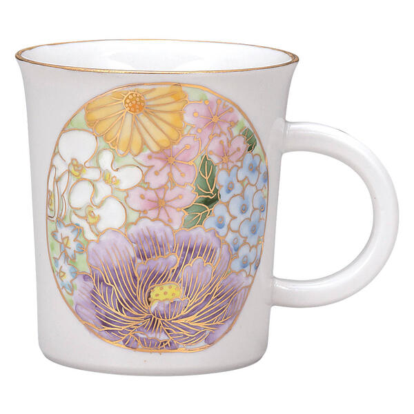 九谷焼 意気ごみ窯カップ 雅華 K9-994 コーヒー・お茶用品-キッチン用品・食器・調理器具