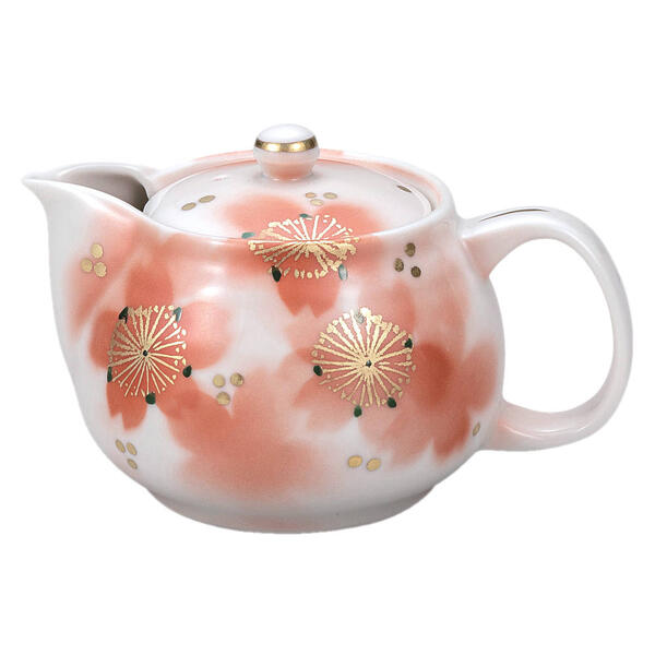 九谷焼 ポット急須（360ml）春桜（網付）K9-652