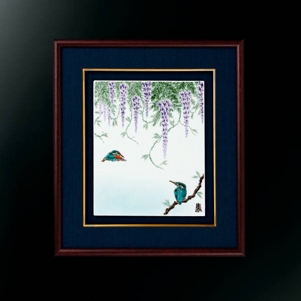 楽天市場】北村和義 九谷焼陶額 線描色絵金彩 ネコの横顔 : 九谷陶芸