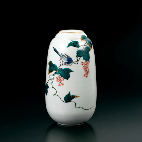 楽天市場】三ツ井為吉 九谷焼飾り壷 四面絵変花鳥図 : 九谷陶芸 北山堂