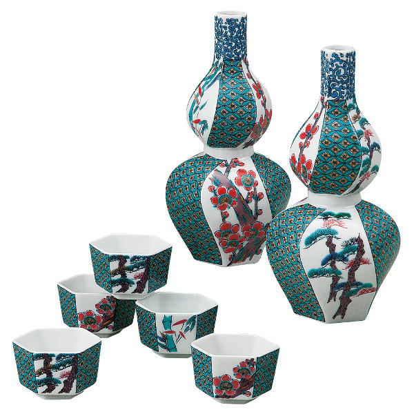 楽天市場】九谷焼 浅蔵五十吉 松竹梅 対徳利 : カタログギフト ギフト