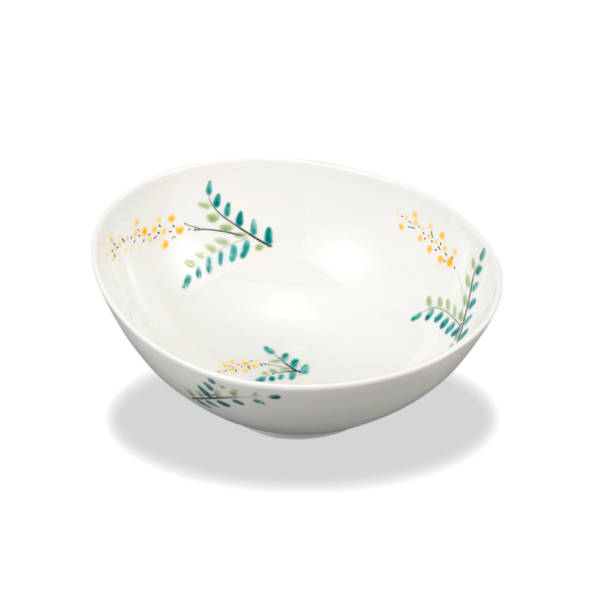 九谷焼 幸洋窯7号鉢（大鉢）ミモザ AP8-0327 9,240円