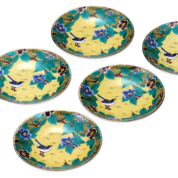 楽天市場】九谷焼 3号小皿揃（5枚セット）とんぼ絵変わり [豆皿