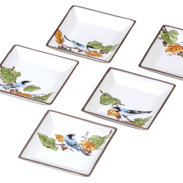 楽天市場】九谷焼 3号小皿揃（5枚セット）とんぼ絵変わり [豆皿