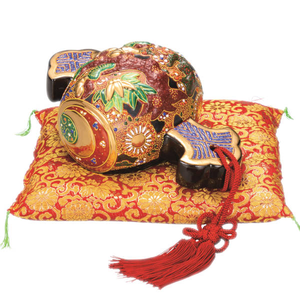 楽天市場】九谷焼 打ち出の小槌乗り大黒様・盛（高さ27cm） : 九谷焼