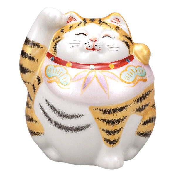 楽天市場】九谷焼 4.8号招き猫（右手金運招き猫）金富士K9-1642 : 九谷