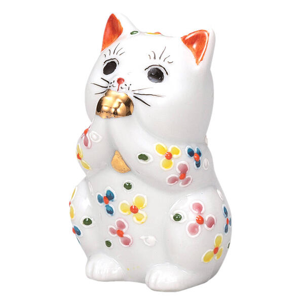 楽天市場】九谷焼 2.7号お祈り猫（招き猫）黄盛K9-1592 : 九谷陶芸