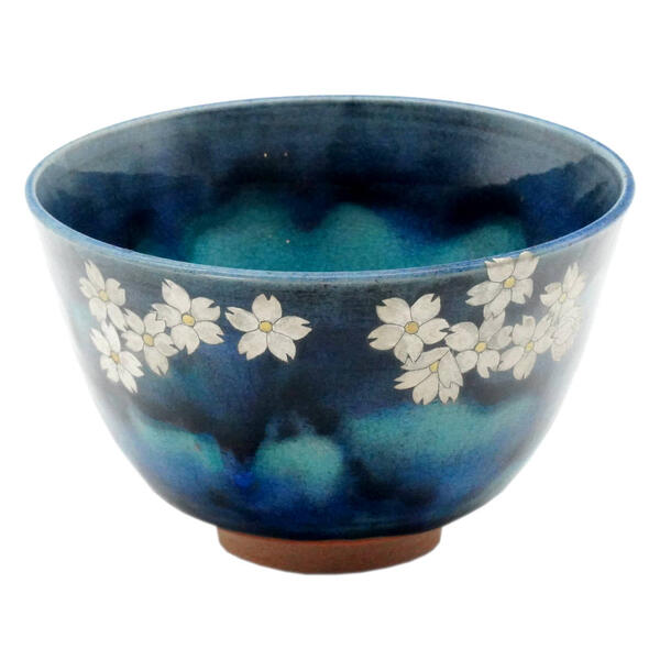 Ｔ２６５　茶碗　『九谷焼』『連山』『山嘉堂 造』　共箱　抹茶碗　茶道具 T265 茶碗 『九谷焼』『連山』『山嘉堂 造』 共箱 抹茶碗 茶道具