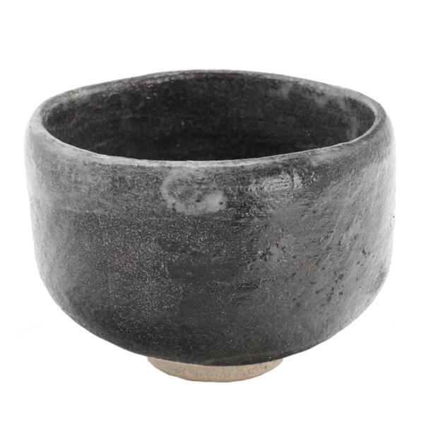 泉喜仙 大樋焼 ねずみ茶碗 [抹茶茶碗 茶道具]