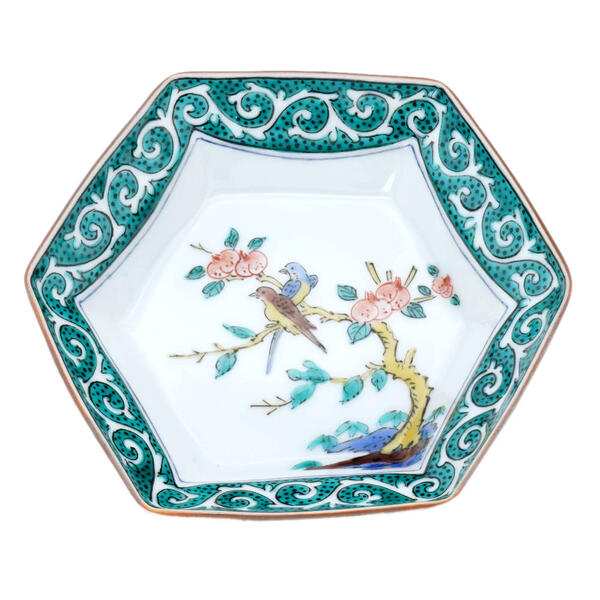 楽天市場】三ツ井為吉 九谷焼9号六角大鉢 山水 : 九谷陶芸 北山堂 楽天