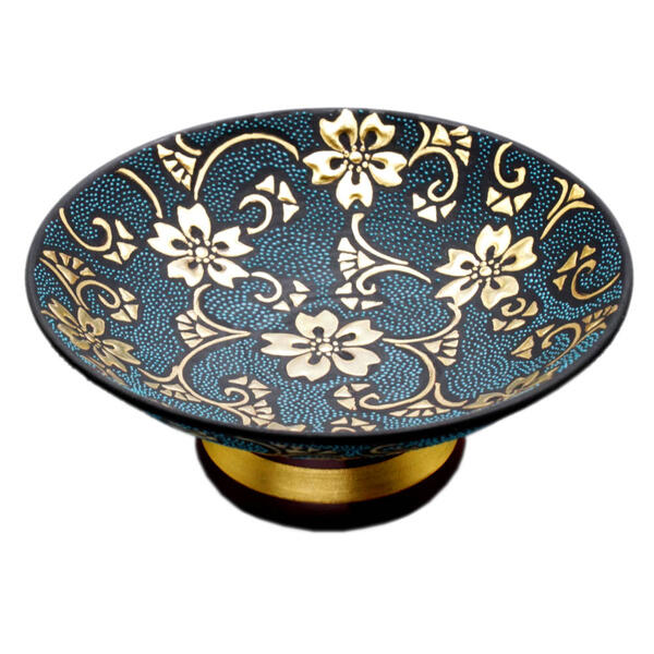 楽天市場】【送料無料】九谷焼 平盃 金盛葡萄文 仲田錦玉作 青粒 金盛