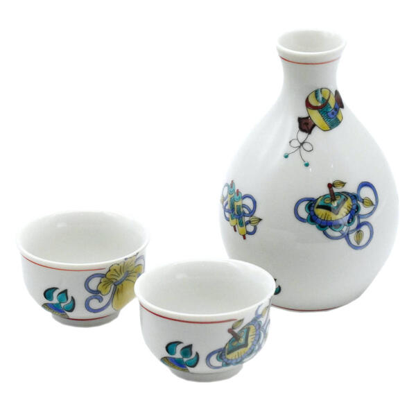 楽天市場】山本長左【宮内庁御用達】九谷焼酒器揃（徳利＆盃セット