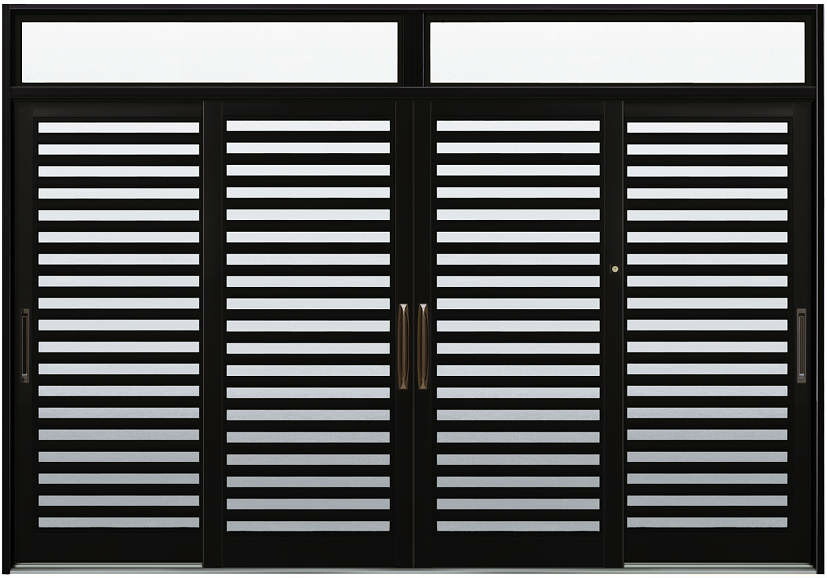 YKKAP入り口・入口 断熱入り口・入口引戸 冴II 和風4枚建[ランマ付] DHS-3155：Ｄ３操作手順[幅3510mm×高2410粍]【ykk】【YKK入り口・入口引き戸】【引き戸】【さえ】【入り口・入口戸】【入り口・入口部屋の入り口引戸】【gennkann】