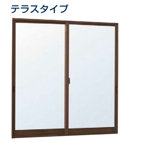 YKKAP窓窓枠 概念作用窓 取替引違い窓7CH-3 複層玻璃(内付型) 2枚建：[幅2606mm×高1750粍]【YKK】【YKK軽銀窓枠】【取り替え用窓枠】【引っ張ること食い違い窓】【リフォーム窓枠】【木製建具】【有りの実玻璃】【枠確からしさ80粍】