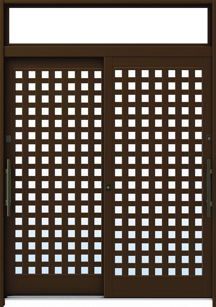YKKAP部屋の入り口 断熱部屋の入り口引戸 れん樹[言い慣わし和風] 6尺2枚建[ランマ付] A11[軽銀色]：複層瑠璃[幅1800mm×高2330粍]【ykk】【YKK部屋の入り口引き戸】【れんじゅ】【部屋の入り口戸】【部屋の入り口部屋の入り口引戸】【gennkann】