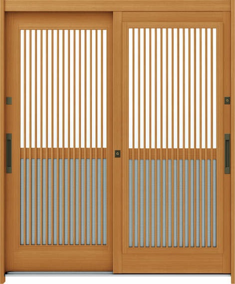 YKKAP部屋の入り口 部屋の入り口引戸 れん樹[言い慣わし和風] 6尺2枚建風通し[ランマ通し] Ａ16[肌理柄]：単板ガラス[幅1690mm×高2230粍]【ykk】【YKK部屋の入り口引き戸】【引き戸】【れんじゅ】【部屋の入り口戸】【部屋の入り口部屋の入り口引戸】