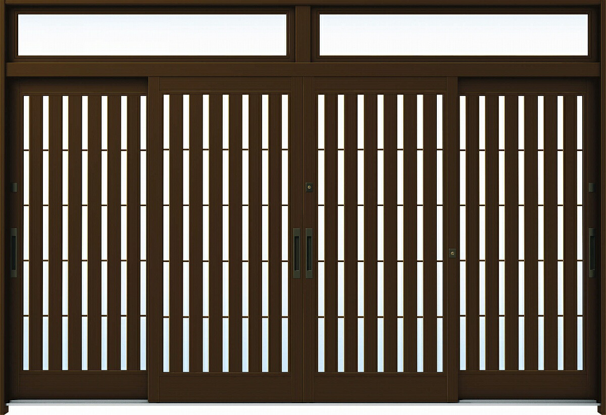 玄関引戸 Ykkap玄関 Ykkap玄関 浴槽ドア Ykk 引き戸 ａ14 アルミ色 単板ガラス 幅3510mm 高2330mm 玄関ドア Ykk玄関引き戸 12尺4枚建 ランマ付 玄関戸 新築 増改築にどうぞ 伝統的な和風住宅に最適な風格ある玄関戸です バリエ ションも豊富です