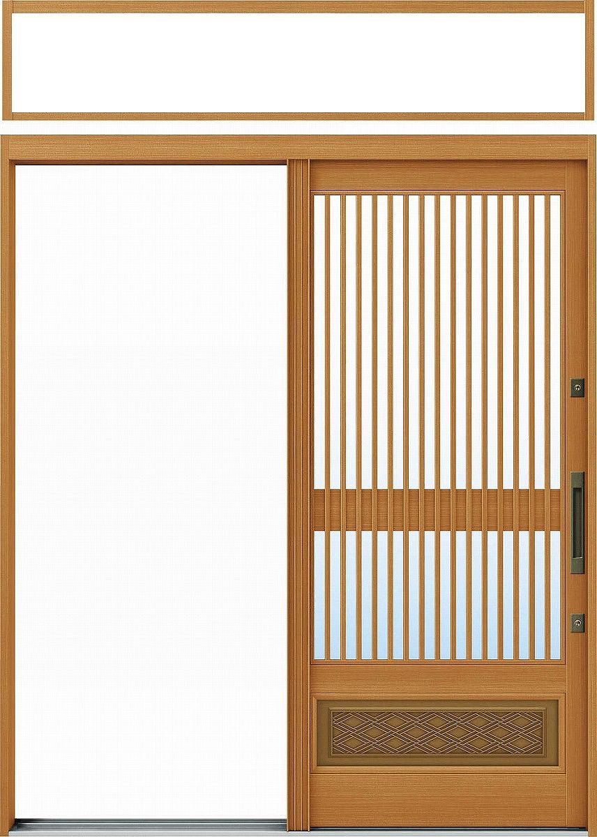 楽天市場】YKKAP玄関 玄関引戸 れん樹[伝統和風] 内片引込み戸[ランマ