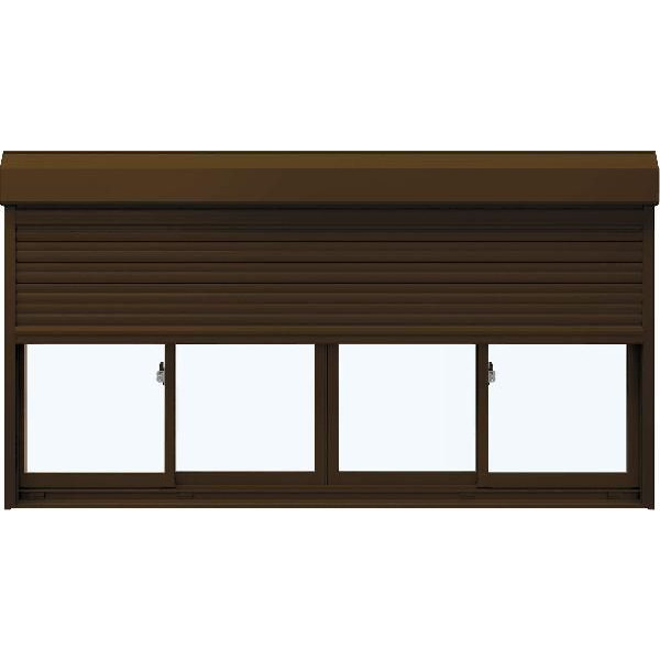 想像を超えての Ykkap窓サッシ 引き違い窓 フレミングj 複層防音ガラス 4枚建 シャッター付 スチール耐風 外付型 透明5mm 透明4mm 幅2632mm 高03mm Ykk アルミサッシ シャッター雨戸 引違い窓 防音サッシ ペアガラス ノース ウエスト 国際