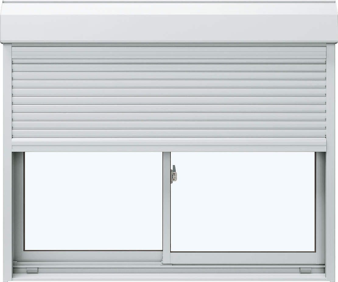 Ykkap窓サッシ 木材 建築資材 設備 引き違い窓 2枚建 シャッター付 2