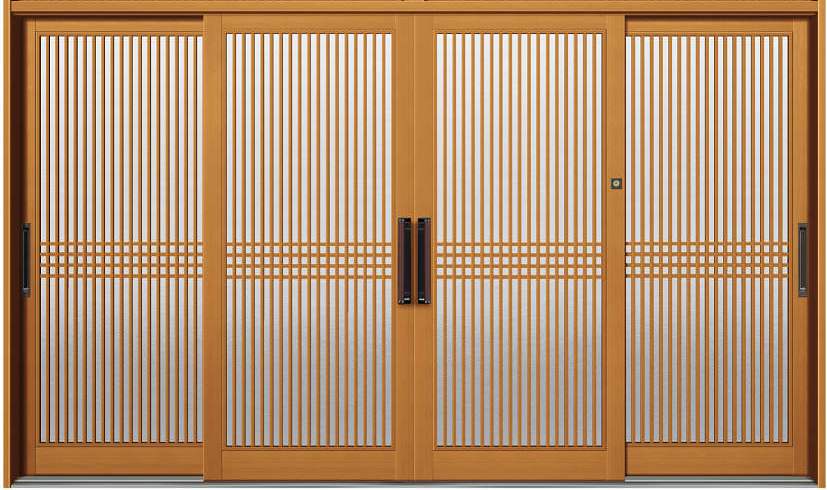 YKKAP入り口・入口 断熱入り口・入口引戸 冴II 新槇4枚建[ランマ通し] DHS-3451：Ｄ３操作手順[幅3510mm×高2050粍]【ykk】【YKK入り口・入口引き戸】【引き戸】【さえ】【入り口・入口戸】【入り口・入口部屋の入り口引戸】【gennkann】