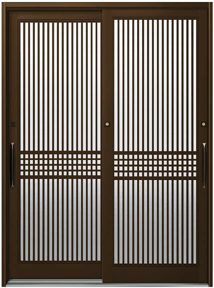 YKKAP部屋の入り口 断熱部屋の入り口引戸 冴II 和風2枚建[ランマ通し] DHS-3201：Ｄ３遣りかた[幅1870mm×高2259粍]【ykk】【YKK部屋の入り口引き戸】【引き戸】【さえ】【部屋の入り口戸】【部屋の入り口部屋の入り口引戸】【gennkann】