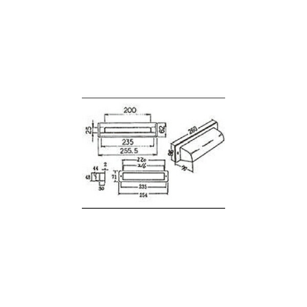 楽天市場】LIXIL補修用部品 ドア・引戸用部品 ポスト 玄関・店舗・勝手口・テラスドア：ポスト目隠し(T用)[BLL1X46]【リクシル】【 TOSTEM】【トステム】【アルミドア】【ドア用ポスト】【郵便受け】 : ノース＆ウエスト