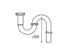 LIXIL取りつくろう用部分品 住腕っ扱き部分品 洗面 水抜き 水抜き部分品：金属元素水抜き管S落とし穴書き割り[KAALQZZ0002]【リクシル】【TOSTEM】【トステム】【水抜き管】【水抜き配管】