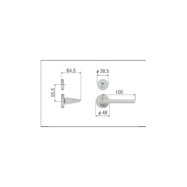 LIXIL補修用部品 リビング建材用部品 ドア ハンドル：スタイルFタイプ把手表示錠[MZTZTFH52] 【リクシル】【TOSTEM】【トステム】【木製建具】【木製ドア】【木製扉】【レバーハンドル】【取手】