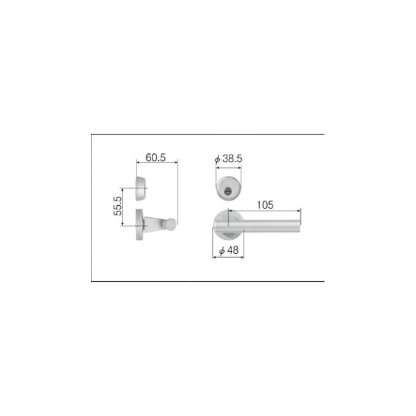 LIXIL補修用部品 リビング建材用部品 ドア ハンドル：スタイルGタイプ把手シリンダー錠[MZTZTGC52]【リクシル】【TOSTEM】【トステム】【木製建具】【木製ドア】【木製扉】【レバーハンドル】【取手】｜ノース＆ウエスト