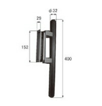 LIXIL補修用部品 リビング建材用部品 引戸 引手・後付ＢＨ：スリム角型引手用片側バーハンドル[MZTEBGS50] 【リクシル】【TOSTEM】【トステム】【室内引き戸】【木質引戸】【引き手】【大型ハンドル】【把手】