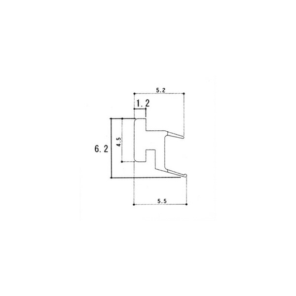 三協アルミ補修用部品 引違い窓 気密材・吸音材：気密材(上かまち)[3K2305]【三協】【引き違い窓】【サッシ】【ゴム部品】【パッキン】【 ゴムパッキン】 ノース＆ウエスト