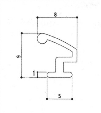 楽天市場 三協アルミ補修用部品 玄関ドア 気密材 気密材 枠 Wd0240 三協 玄関扉 At材 戸当り材 ゴム材 衝撃緩衝材 ノース ウエスト