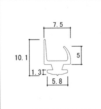 三協部分品 入り口・入口部屋の入り口 気密材 (枠)[WD1309] 10m巻の荷拵えです アパルトマン部屋の入り口PX 吊元側用 ゴムパッキン きつい材 座蒲団材 和らげる材 AT材 完全無欠・高耐久・取り替えっこ用書き割り 三協軽銀取り替えっこ用部分品