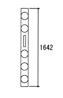 三協軽銀取りつくろう用部分品 勝手口 連絡締め括り・連絡棒：連絡棒(戸先かまち)[TS-204800]【三協部屋の入り口】【向こう正面】【ノルディN】【アルペンPL】【サンシャダン】
