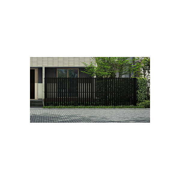 YKKAPガーデンエクステリア フェンス ルシアススクリーンフェンス セット品 S04型[単体セット]：T180[幅2000mm&times;高1800mm]【YKK】【YKKフェンス】【アルミフェンス】【境界フェンス】【仕切り】【柵】【防犯】【目隠し】【庭廻り】｜ノース＆ウエスト
