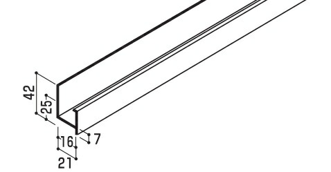営業所止専用品 YKK ap アルミ 外壁 アルカベール ビットストーン[ツートーン塗装] 開口部・見切部：ヨコ廻り縁２型 4000ミリ 8本