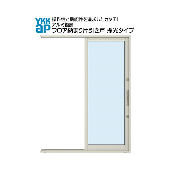 楽天市場 Ykkap勝手口 フロア納まり片引き戸 アルミ複層 採光 全面ガラスタイプ 幅780mm 高30mm ノース ウエスト