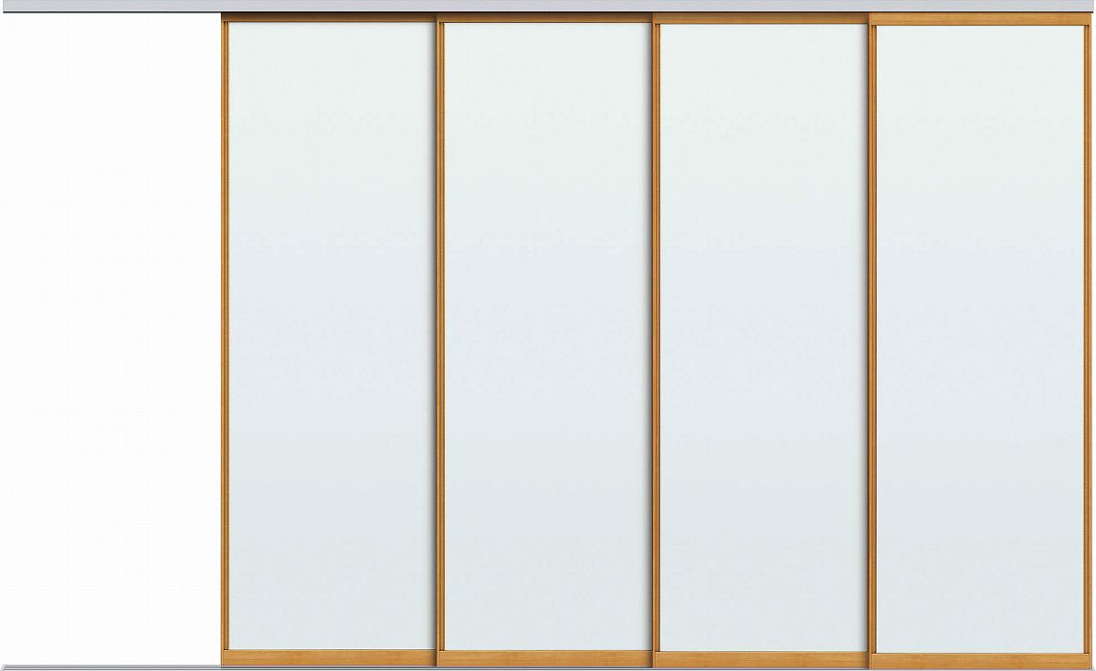 楽天市場 Ykkapアルミインテリア スクリーンパーティション 間仕切 片引き戸4枚建 アルミ枠 Maタイプ 幅2870 4000mm 高1550 2142mm Ykk 室内インテリア サッシ 片引戸 室内引き戸 パーテーション パーテイション アルミ建具 バリア