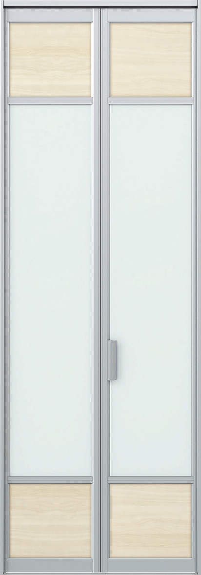 YKKAPアルミインテリア スクリーンパーティション[間仕切] 固定タイプ格子調デザイン(アルミ枠) 9尺 ラミネート：[幅2469mm×高2143〜2442mm] YKKAPアルミインテリア スクリーンパーティション[間仕切] 1