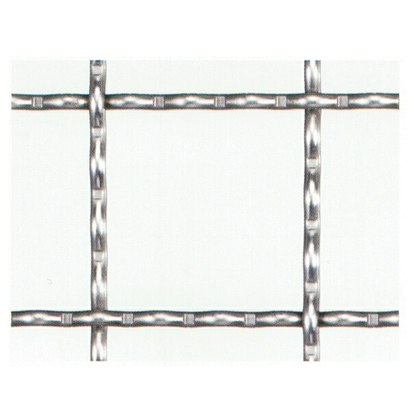 産業用金網 ステンクリンプ金網：径1.5ｍｍ×12mm開き目　1ｍ×15ｍ 【ステンレス】【ステンレス金網】