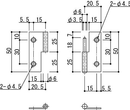 楽天市場 旗丁番 Hh H 0116 Ykk 開き網戸 外開き網戸 内開き網戸 出窓用網戸 蝶番 ヒンジ ノース ウエスト